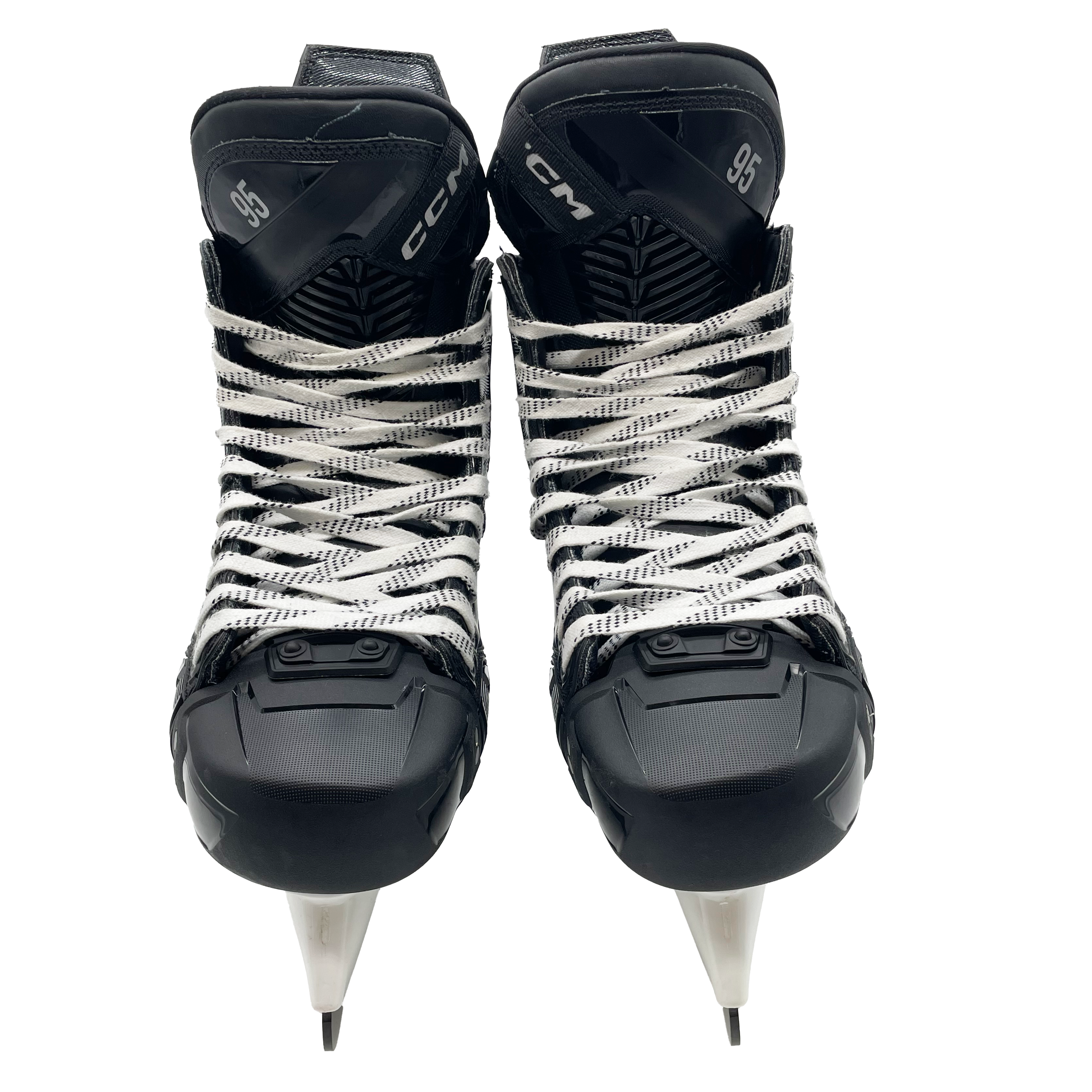 CCM Jetspeed FT6 Pro – Patins de hockey Pro Stock – Taille 8EE (Blanc/Bleu)